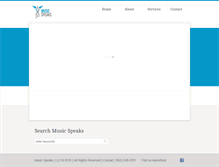 Tablet Screenshot of musicspeakstherapy.com